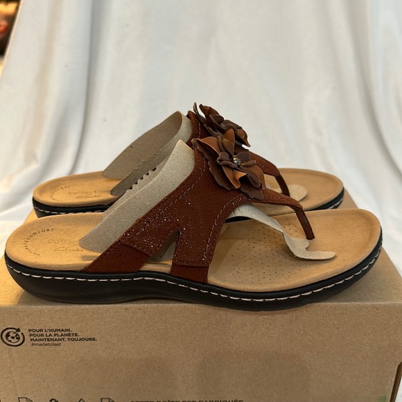 Clarks Shoes - Clarks Collection Laurieann Gema Floral Toe-Post Sandal